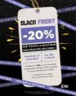 Affiche du Black Friday Mage Malte avec réduction de 20% sur la Taproom et la boutique le 27 novembre 2026.